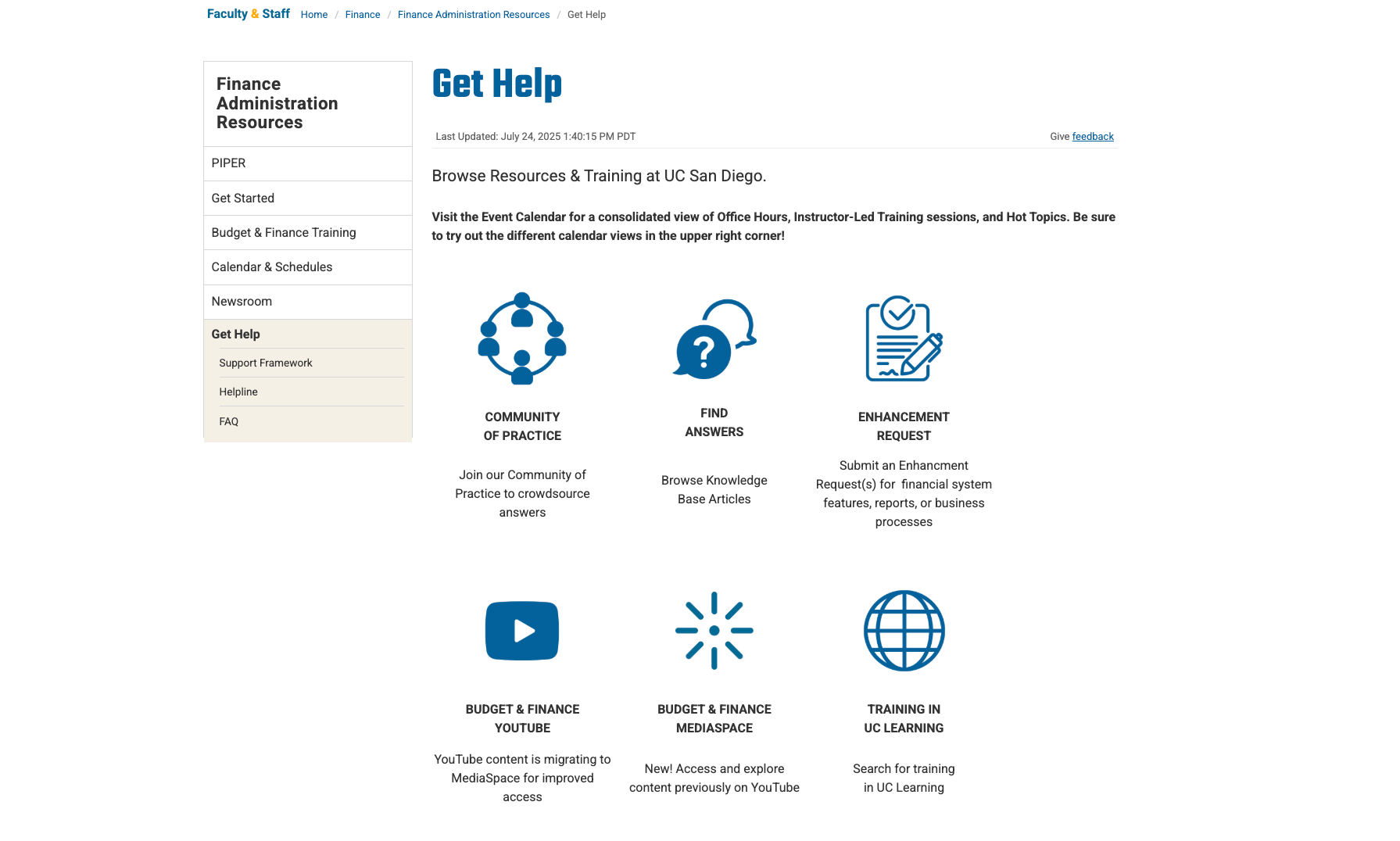 Final unified Get Help page