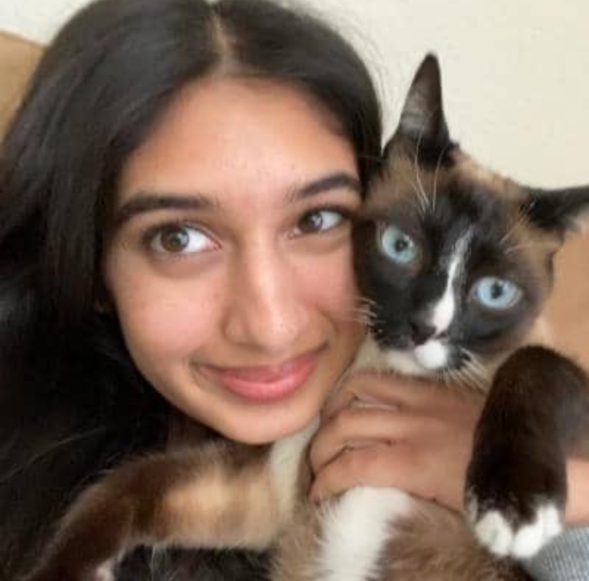 My cat, Mocha, and I