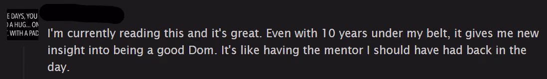 Testimonial for Enter the Dom