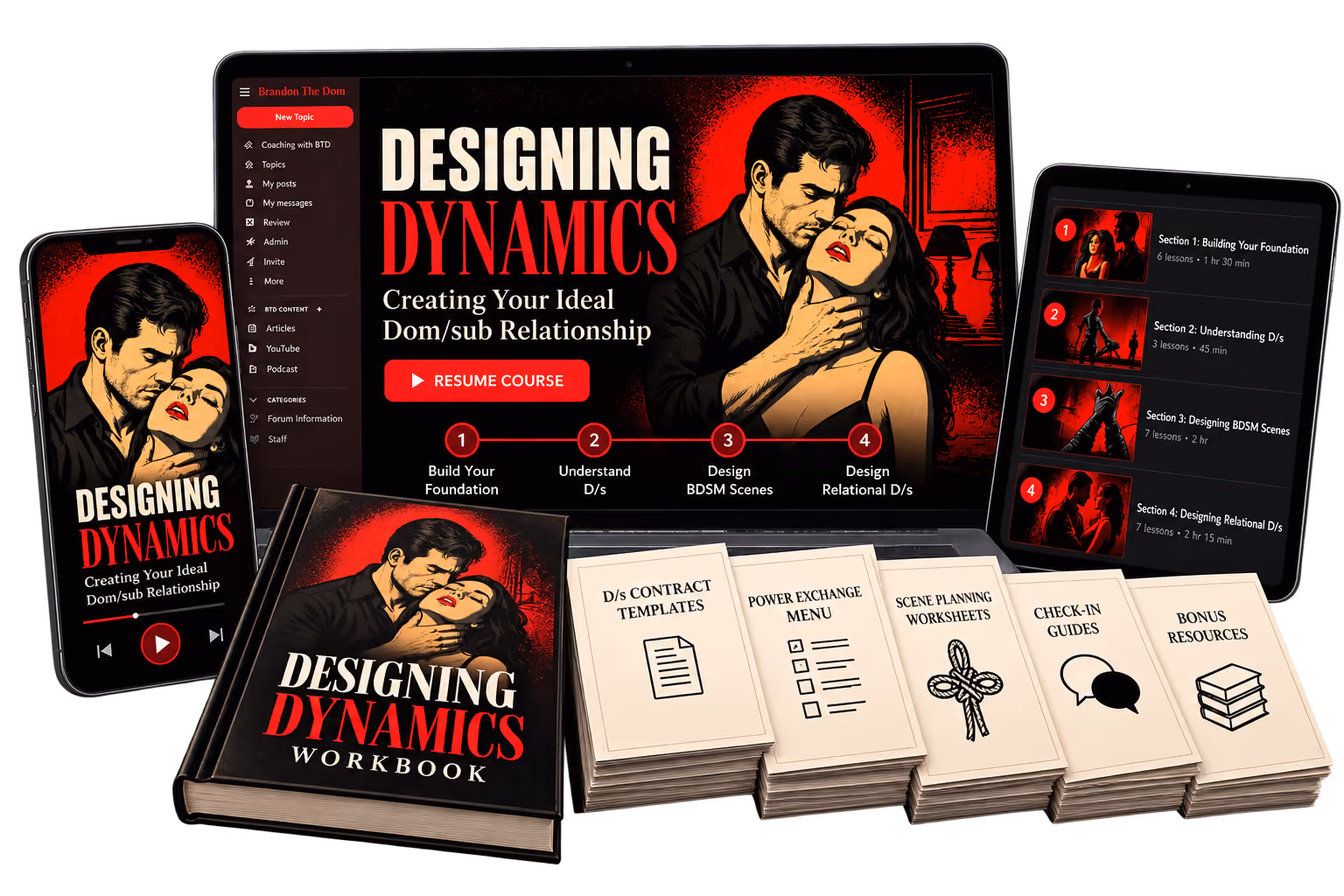 Mockup of Designing Dynamics course