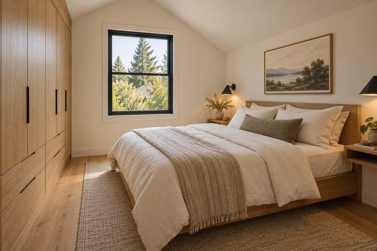 AI design concept: a quieter place to unwind. for a compact accessory dwelling