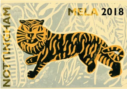 Nottingham Mela graphic promoting Pop Press.