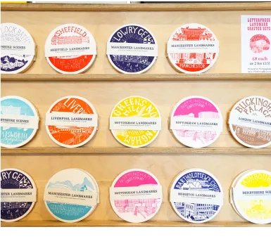 Letterpress coaster sets by Pop Press