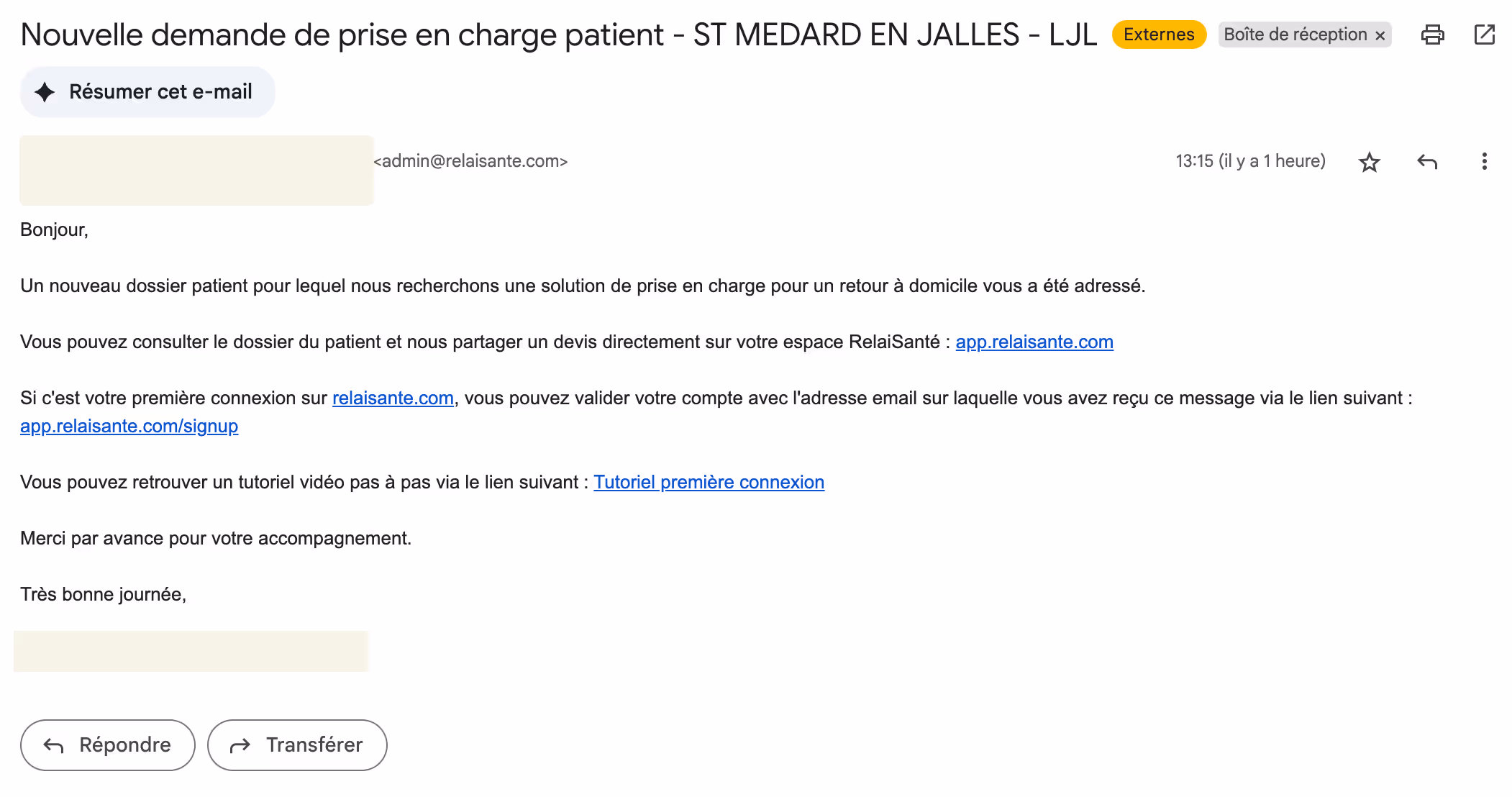 Illustration notification SAAD