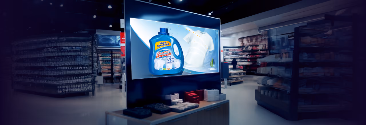 in store digital display retail media 