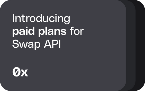 Introducing paid plans for Swap API