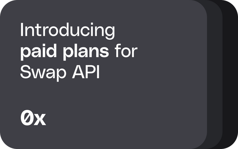 Introducing paid plans for Swap API