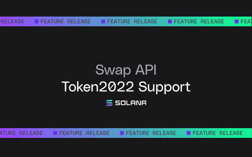Token2022: Swap API now routes Token Extensions
