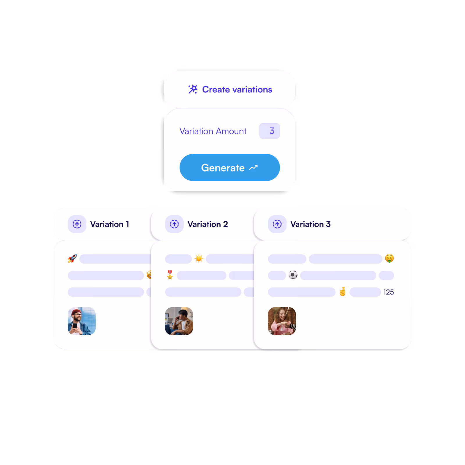 Generate variations of a post.