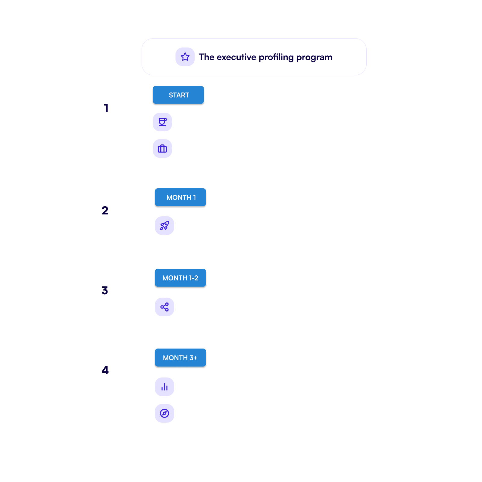 Overview of the program with 4 steps