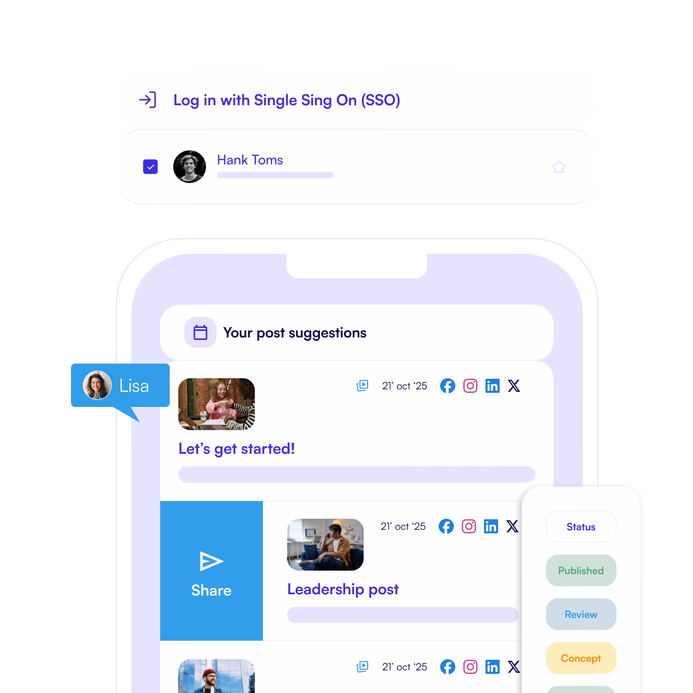 Log in with Single Sign On