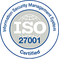 ISO 27001 Badge-Your endpoint just got smarter than your threats-bold security