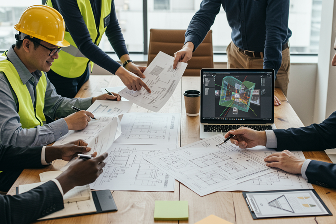 Snapshot of a generic geometry 3D model with relevant data as correct thickness in wall assemblies and wall type tag.