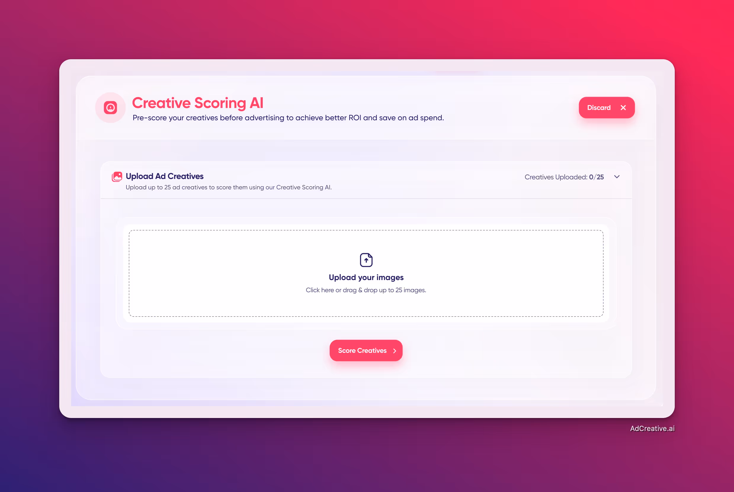 Kreativ-Bewertung AI - AdCreative.ai