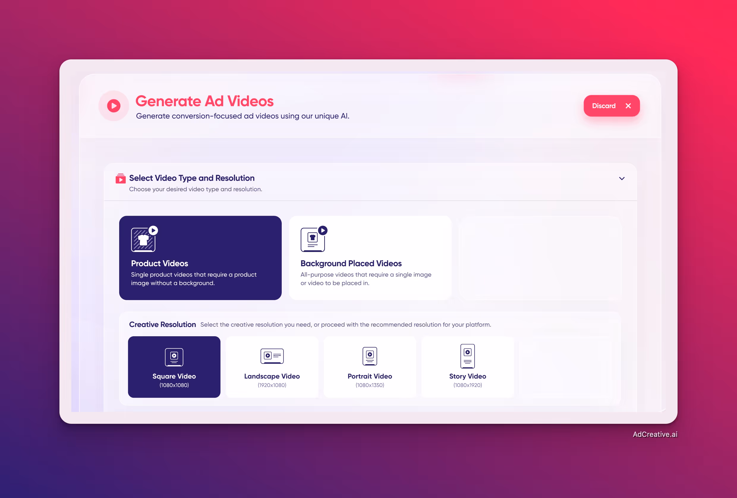 Werbevideos - AdCreative.ai