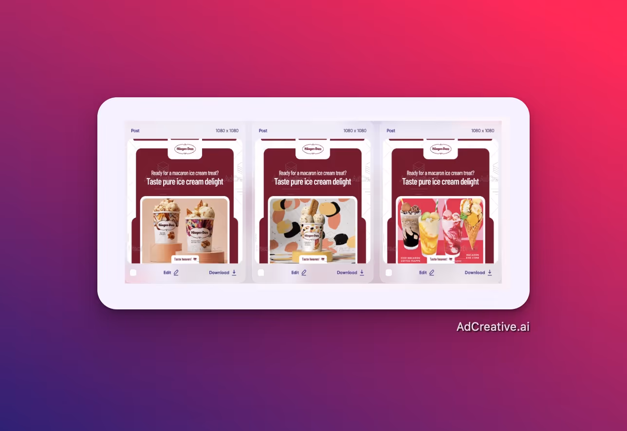 Haagen-Dazs - AdCreative.ai