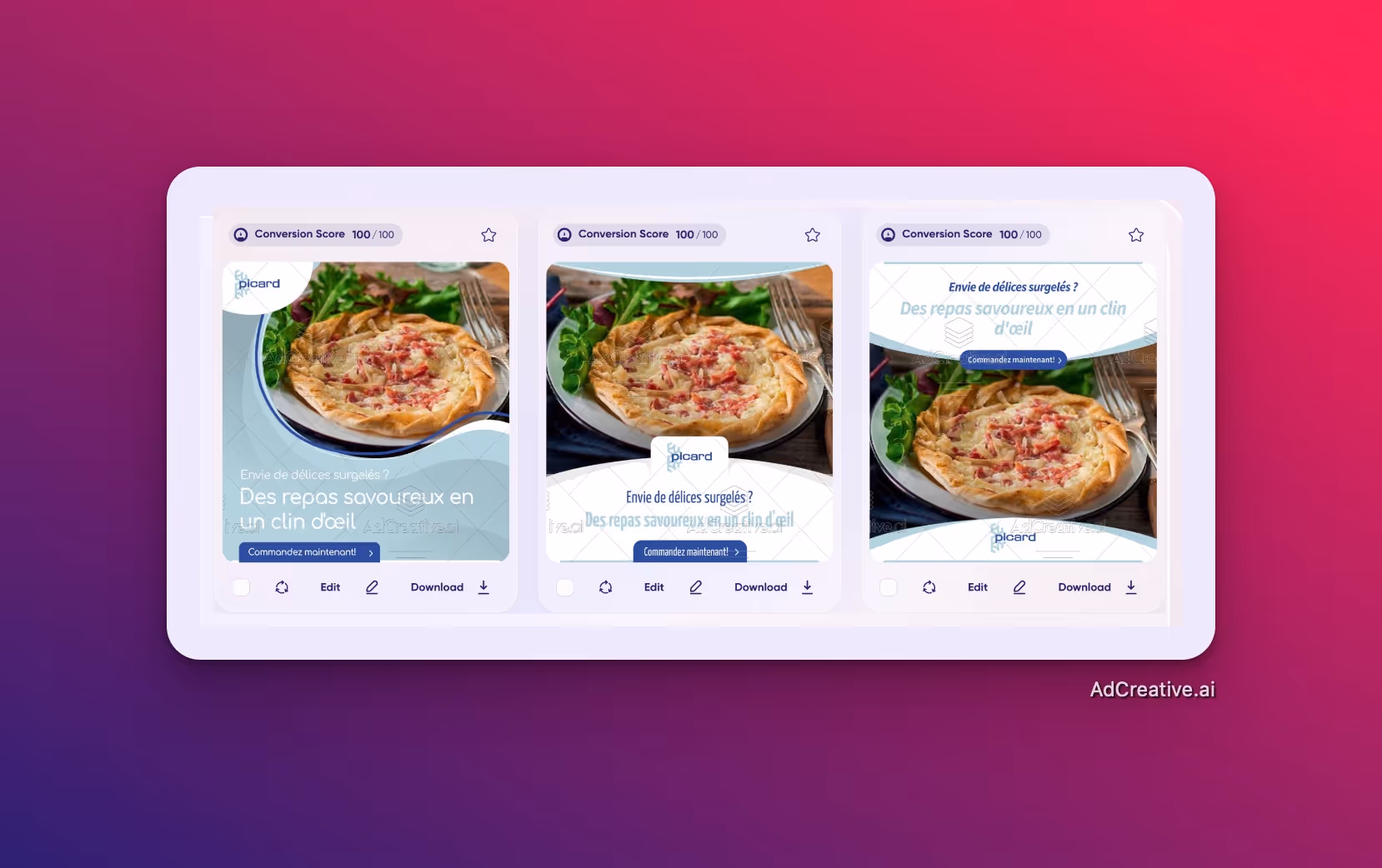 Créatifs Picard - AdCreative.ai