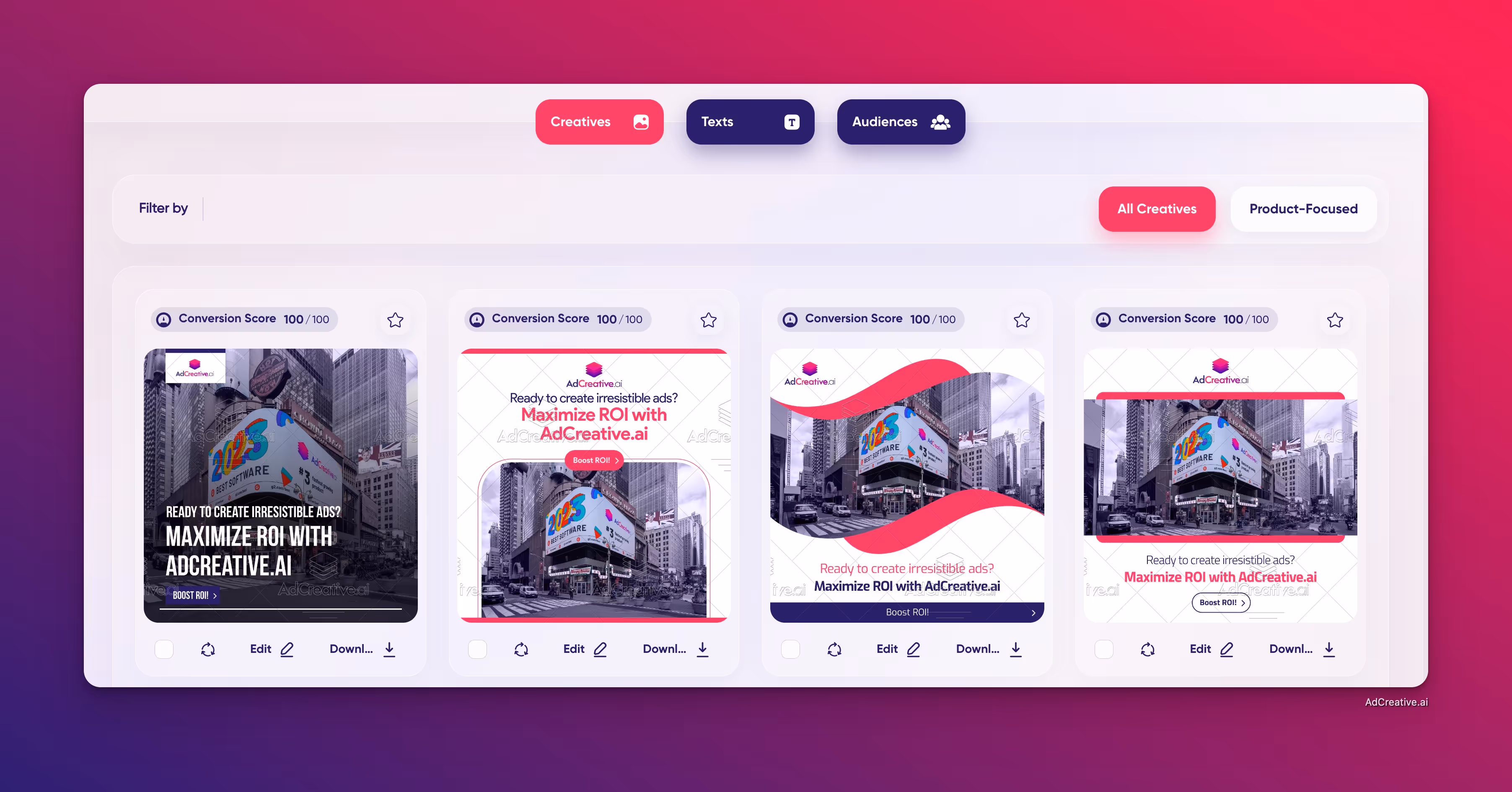 Paquet publicitaire - AdCreative.ai