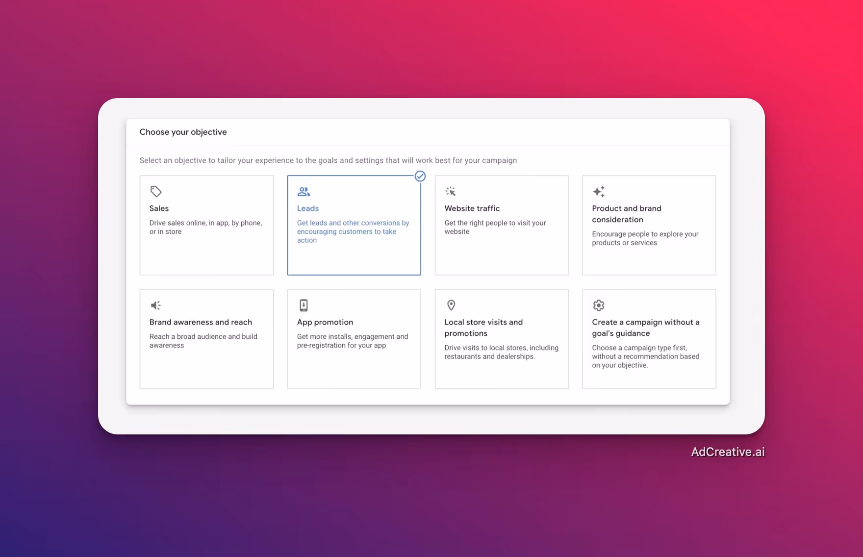 Campaign Google Ads - AdCreative.ai