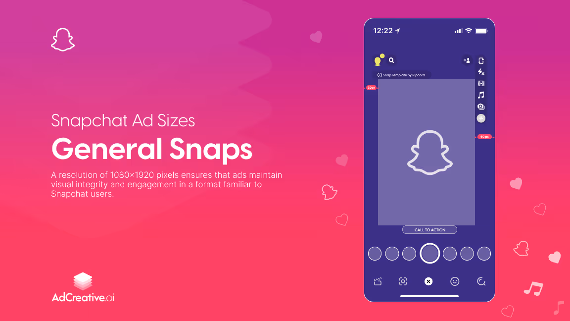 Snapchat-mainosten koot - Yleiset napsahdukset