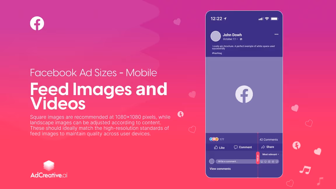 Facebook Reklam Boyutları - Mobil - Akış Görselleri ve videoları 