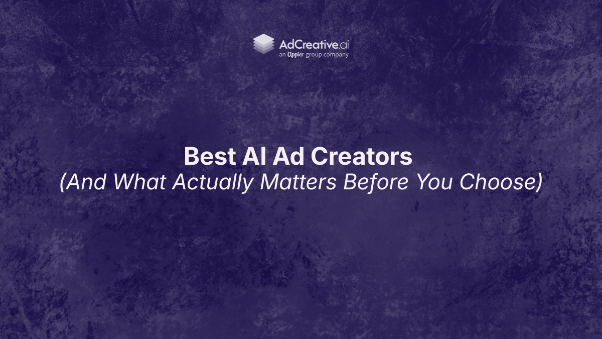 Looking for the best AI ad creator? Learn what actually matters before choosing a tool—and why most AI ad generators fail to deliver performance.