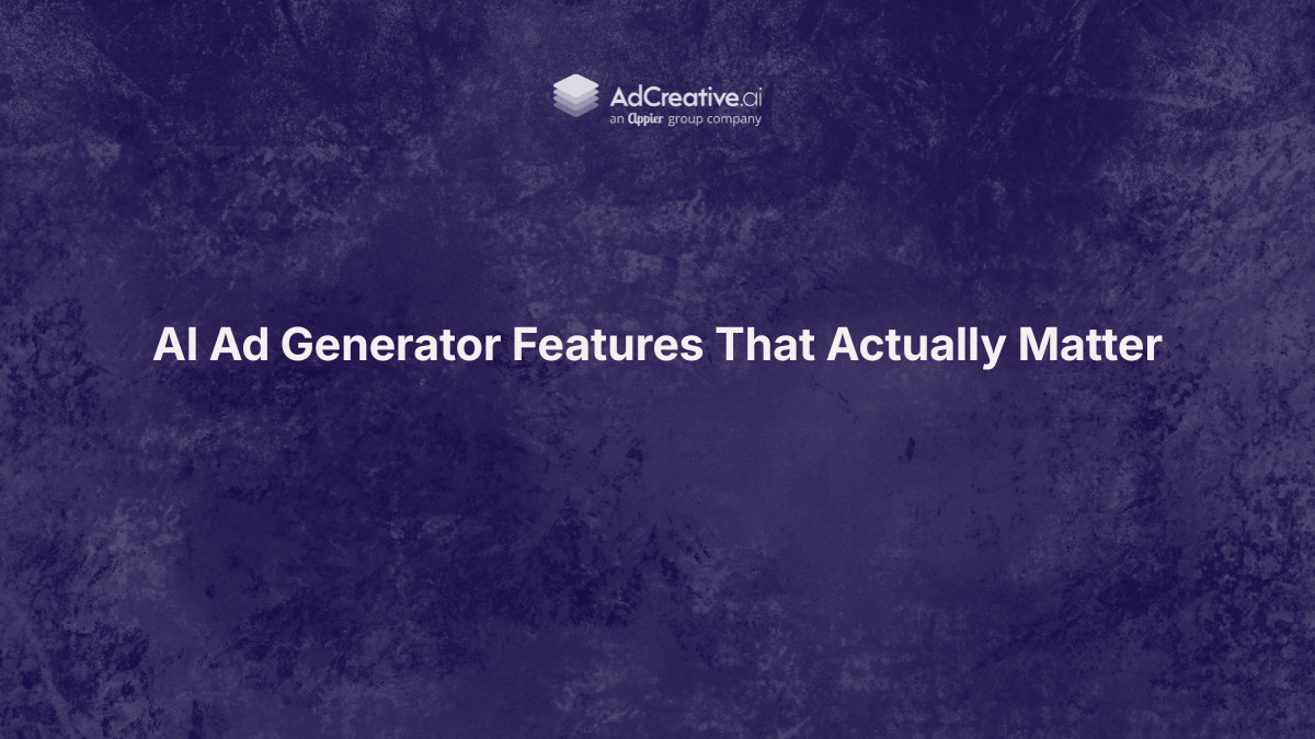 Discover the most important AI ad generator features marketers should look for. Learn which capabilities help teams create better ads, scale production, and improve campaign performance.