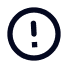 Icône d'exclamation dans un cercle, indiquant un avertissement ou une attention.