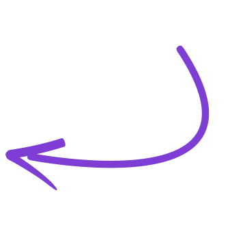 Curved purple arrow pointing downwards and to the left.