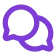 Two overlapping purple speech bubbles icon.