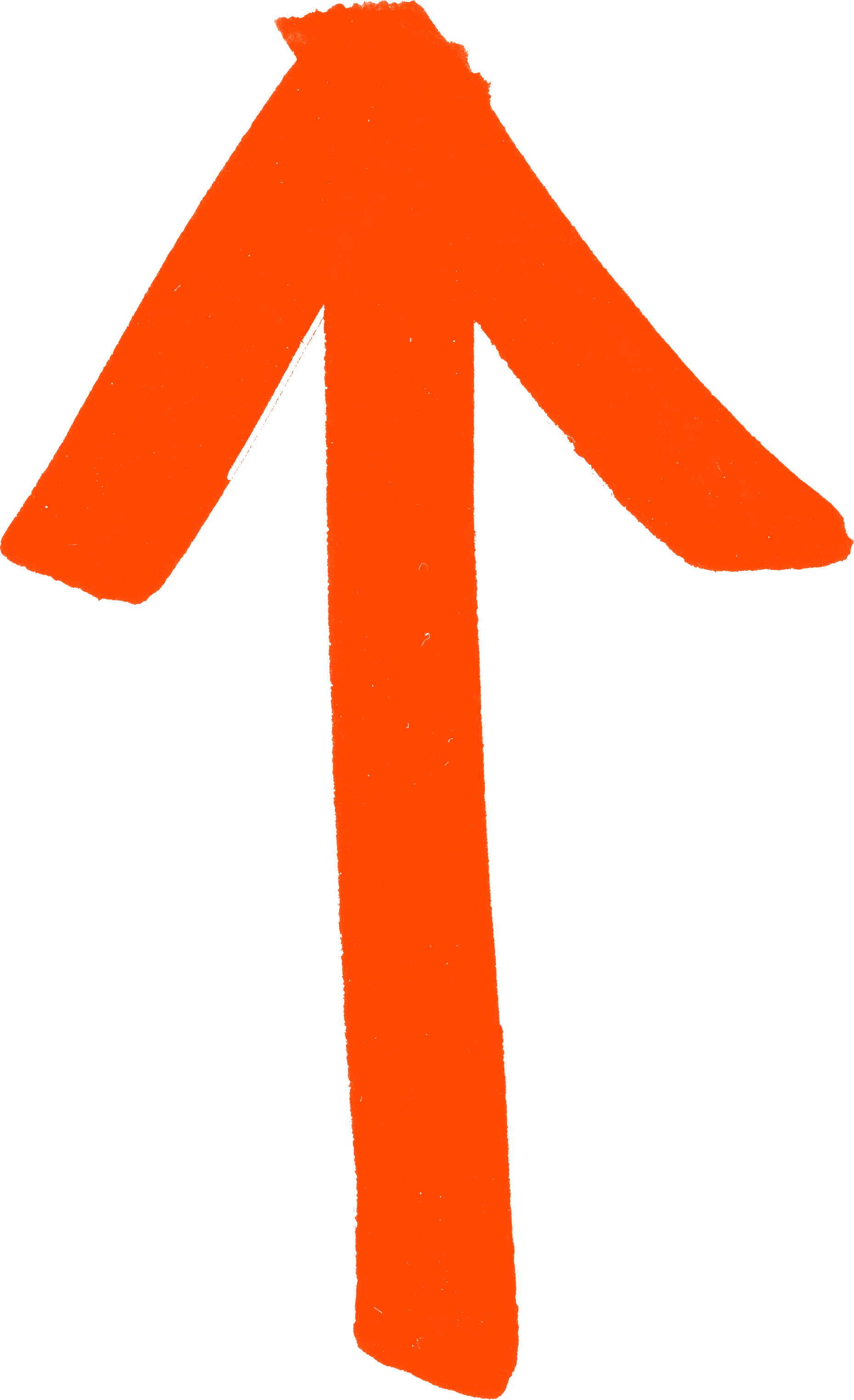 Orange upward-pointing arrow on an orange background.