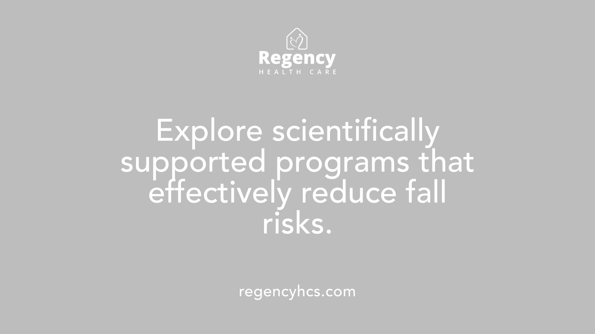 Explore scientifically supported programs that effectively reduce fall risks.