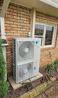 The external unit of a split system air conditioning system in Sydney.