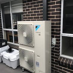 The external unit of a split system air conditioning system in Sydney.