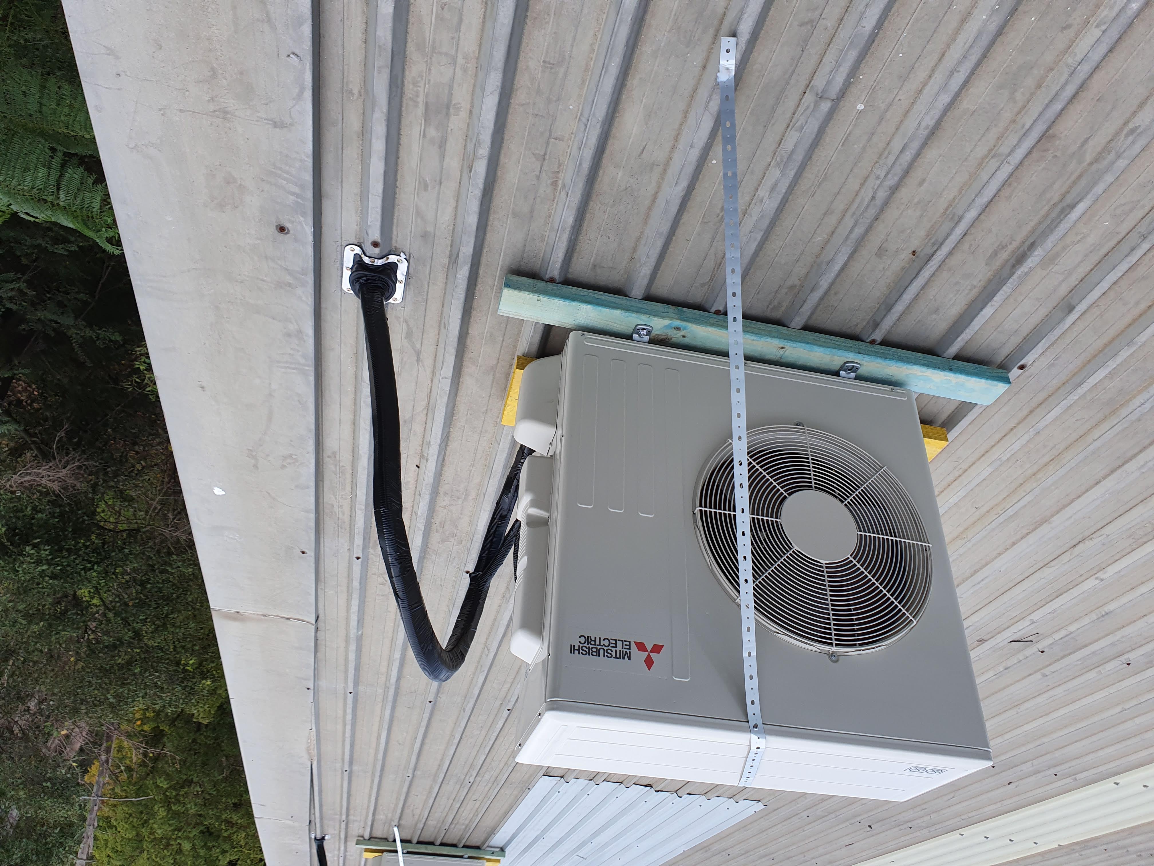 The external unit of a split system air conditioning system in Sydney.