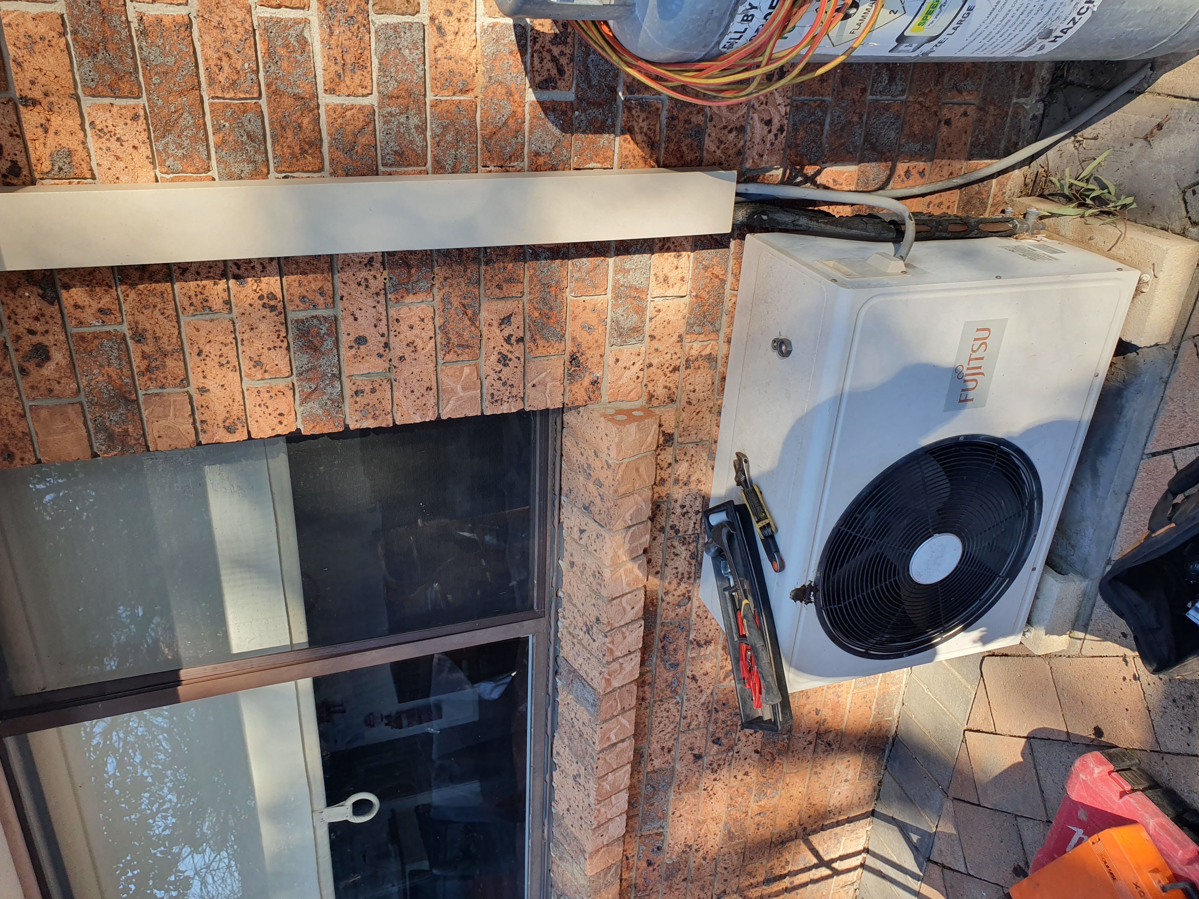 The external unit of a split system air conditioning system in Sydney.