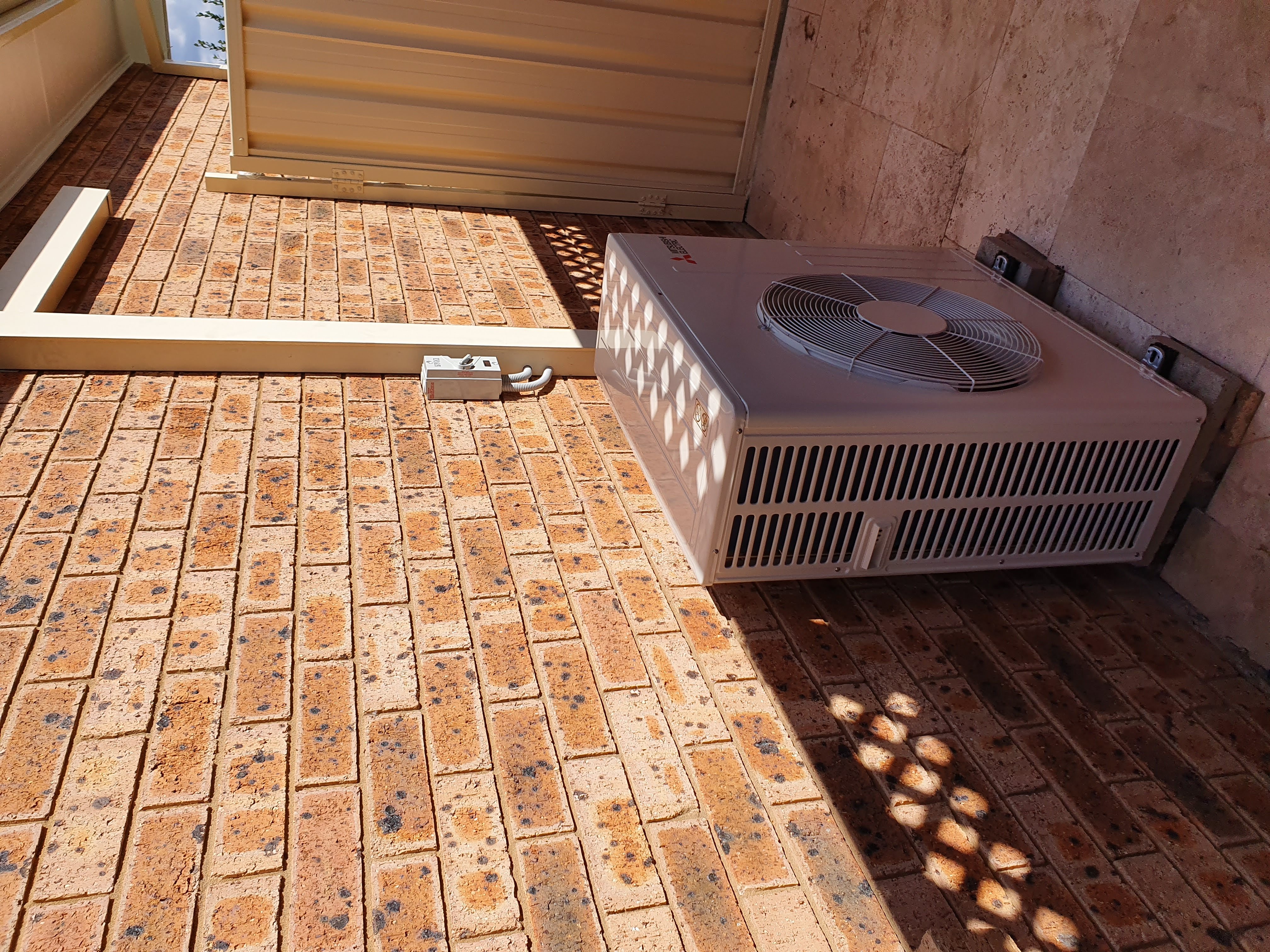 The external unit of a split system air conditioning system in Sydney.