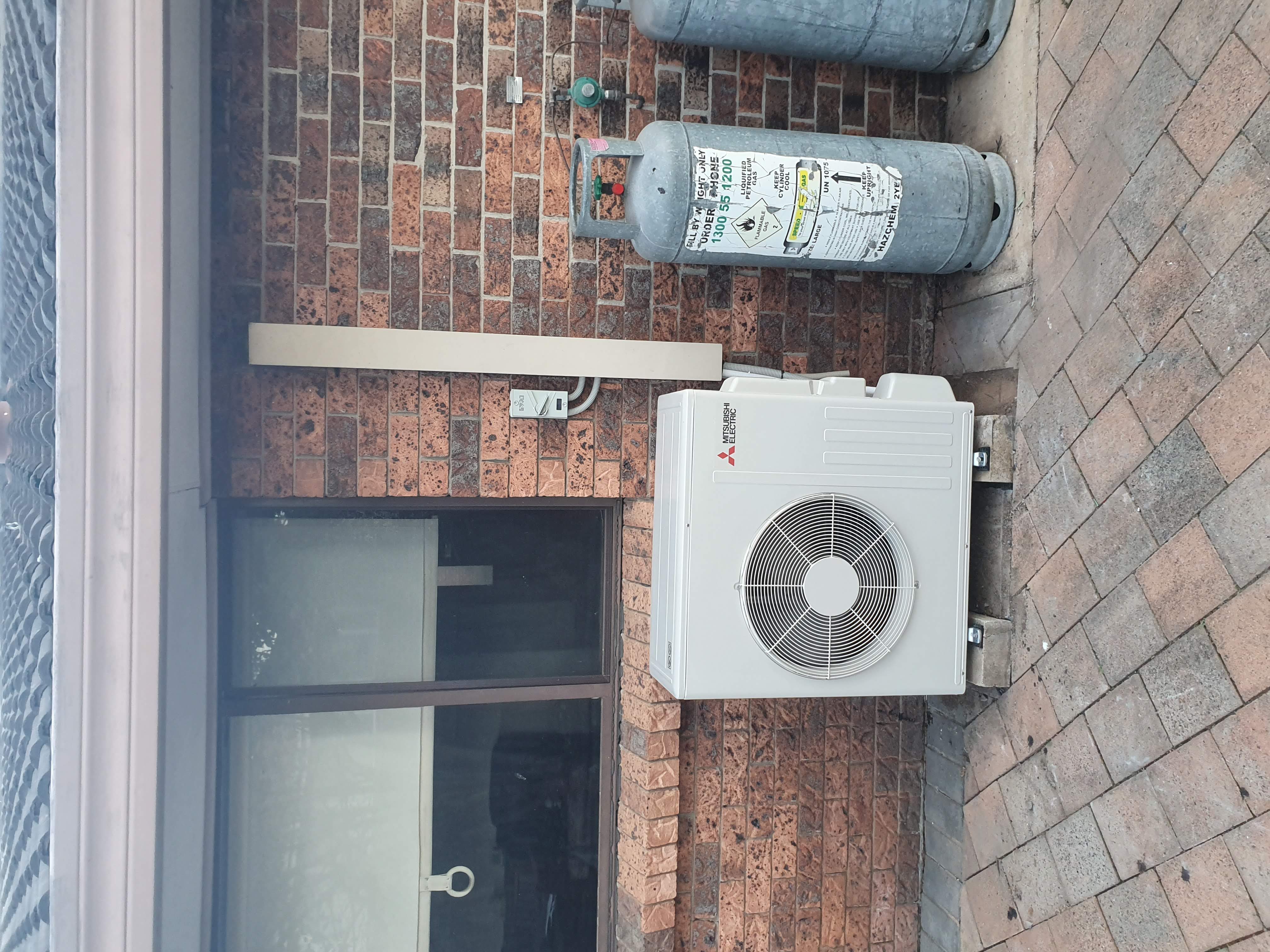 The external unit of a split system air conditioning system in Sydney.