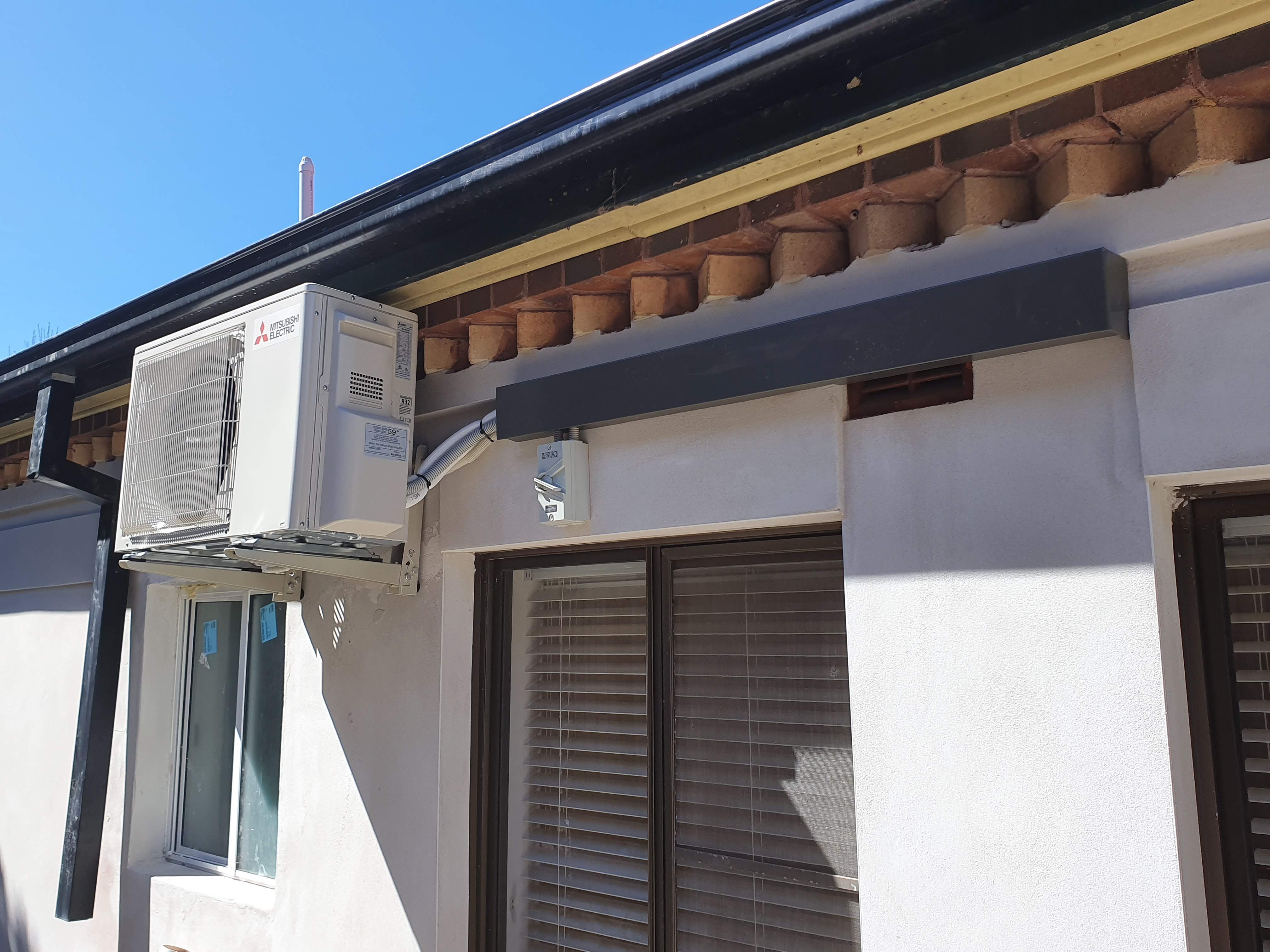 The external unit of a split system air conditioning system in Sydney.
