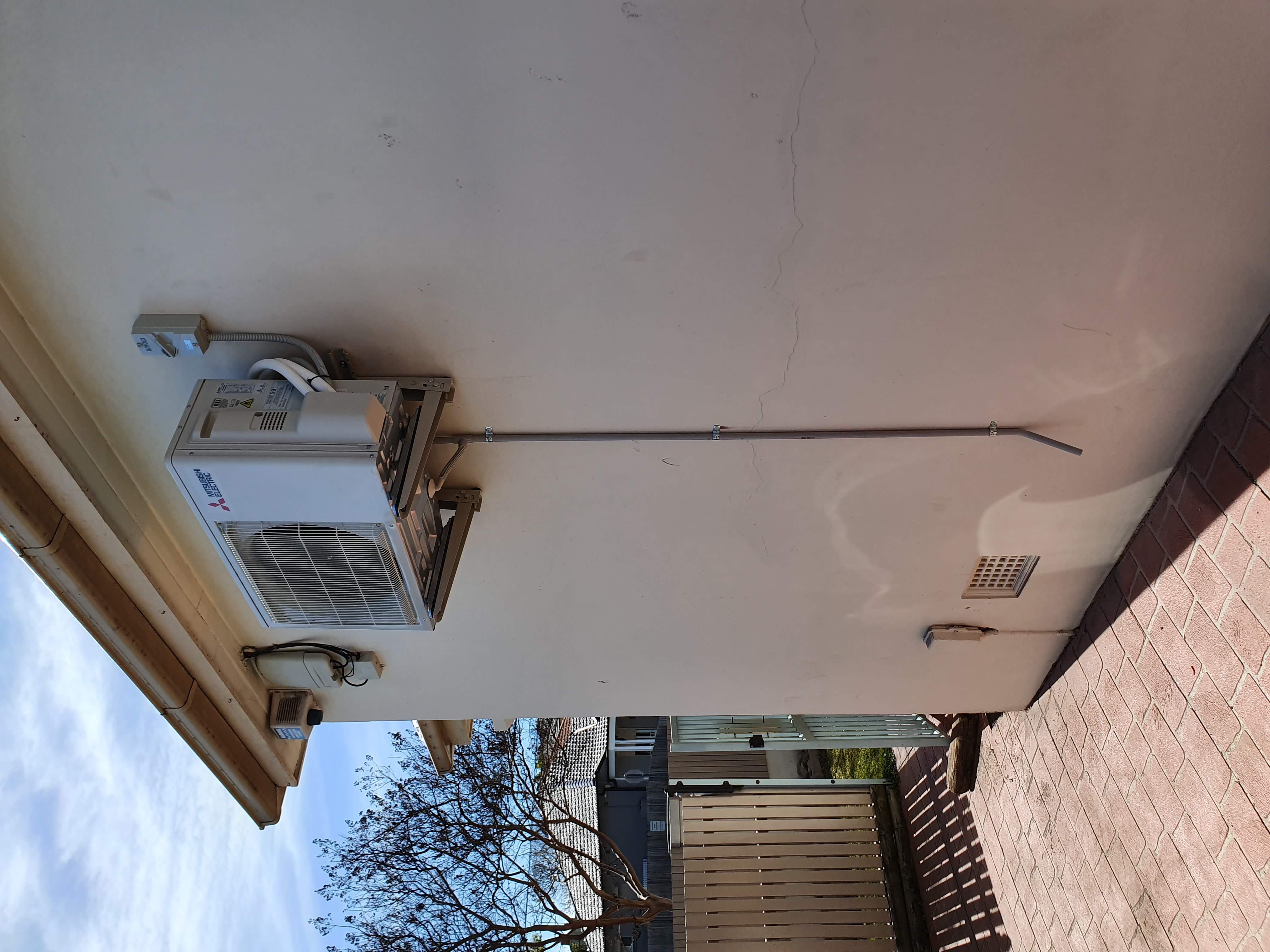 The external unit of a split system air conditioning system in Sydney.