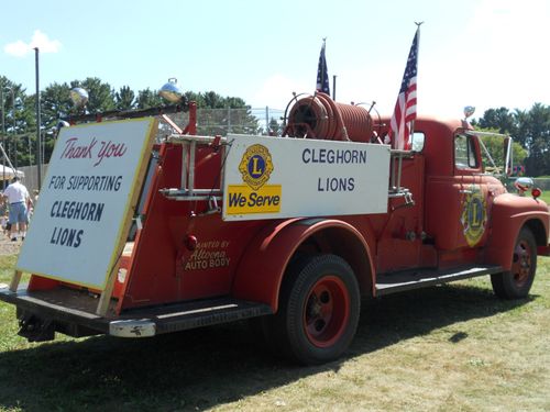 Cleghorn Lions Fire Truck