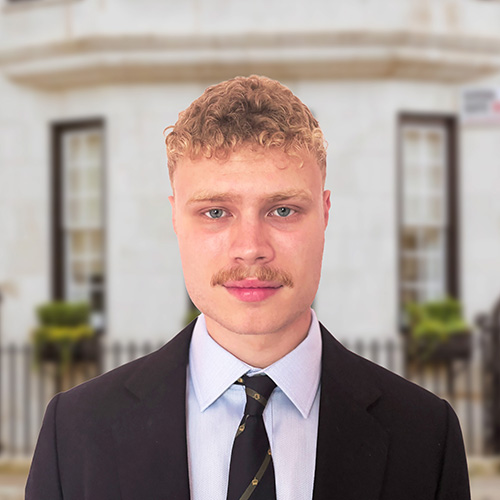 Portrait of Zachary Quentin-Lewis, Paralegal at 'Belgravia Law', London.