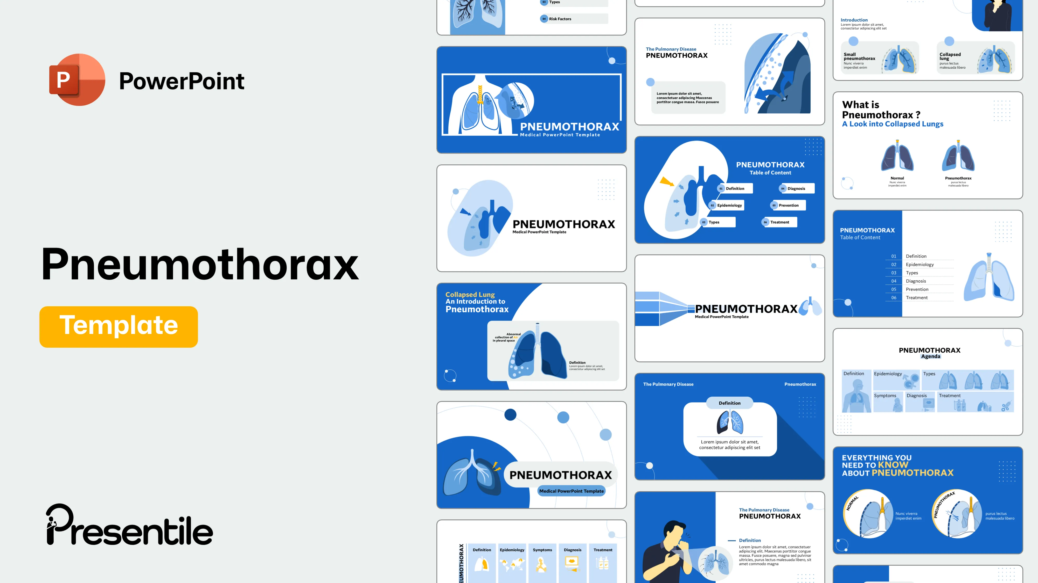 Pneumothorax PowerPoint Template