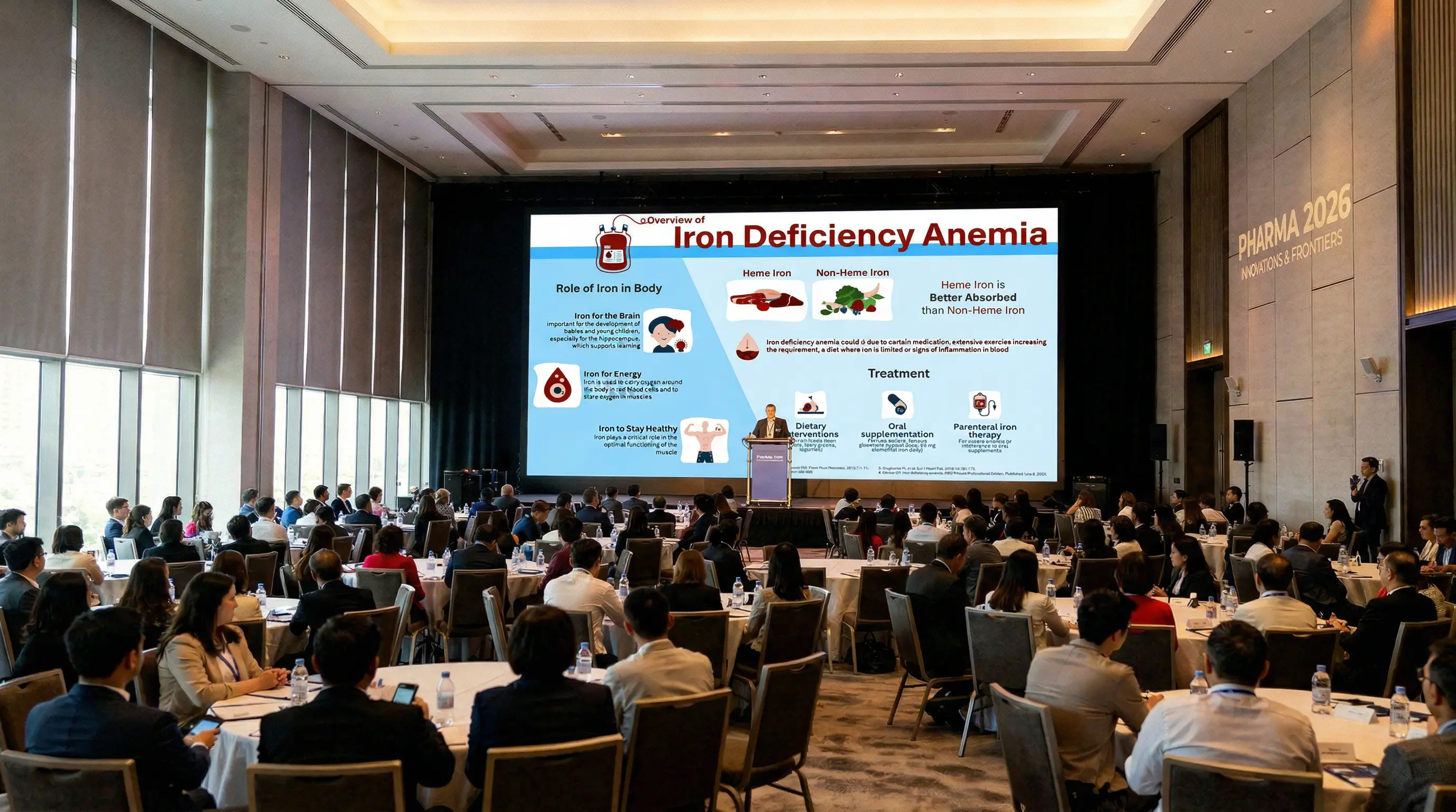 iron deficiency anemia infographic slide presentation medical conference