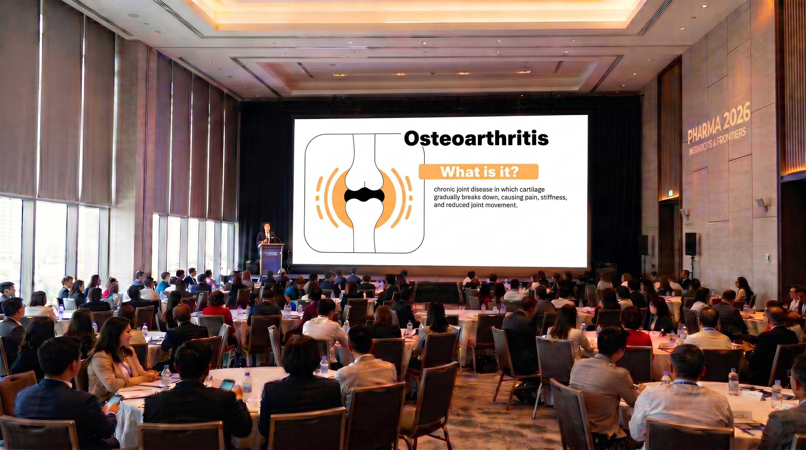 Osteoarthritis overview slide template for rheumatology education