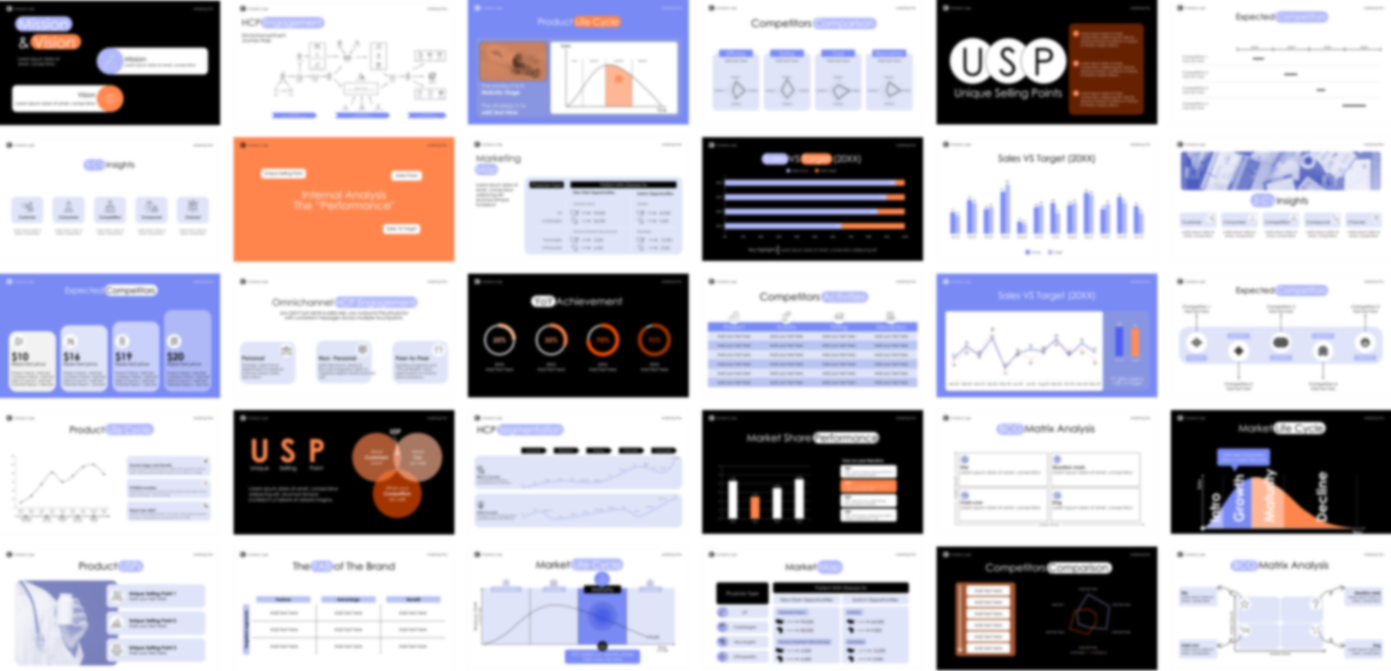 Presentation template pharma brand plan