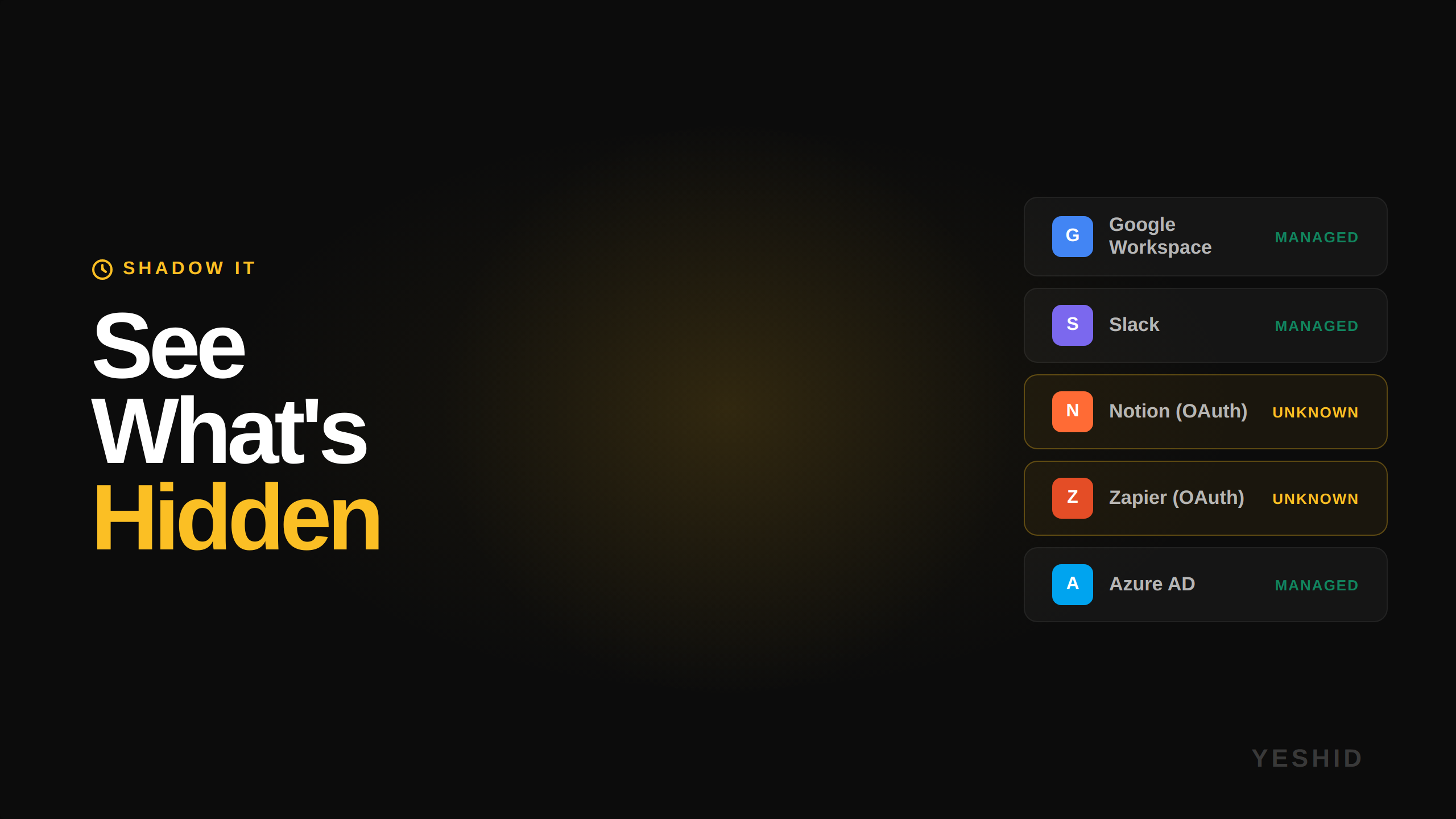 ShadowIT and OAuth visibility