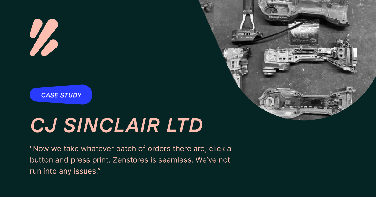 CJ Sinclair LTD | Zenstores Case Study