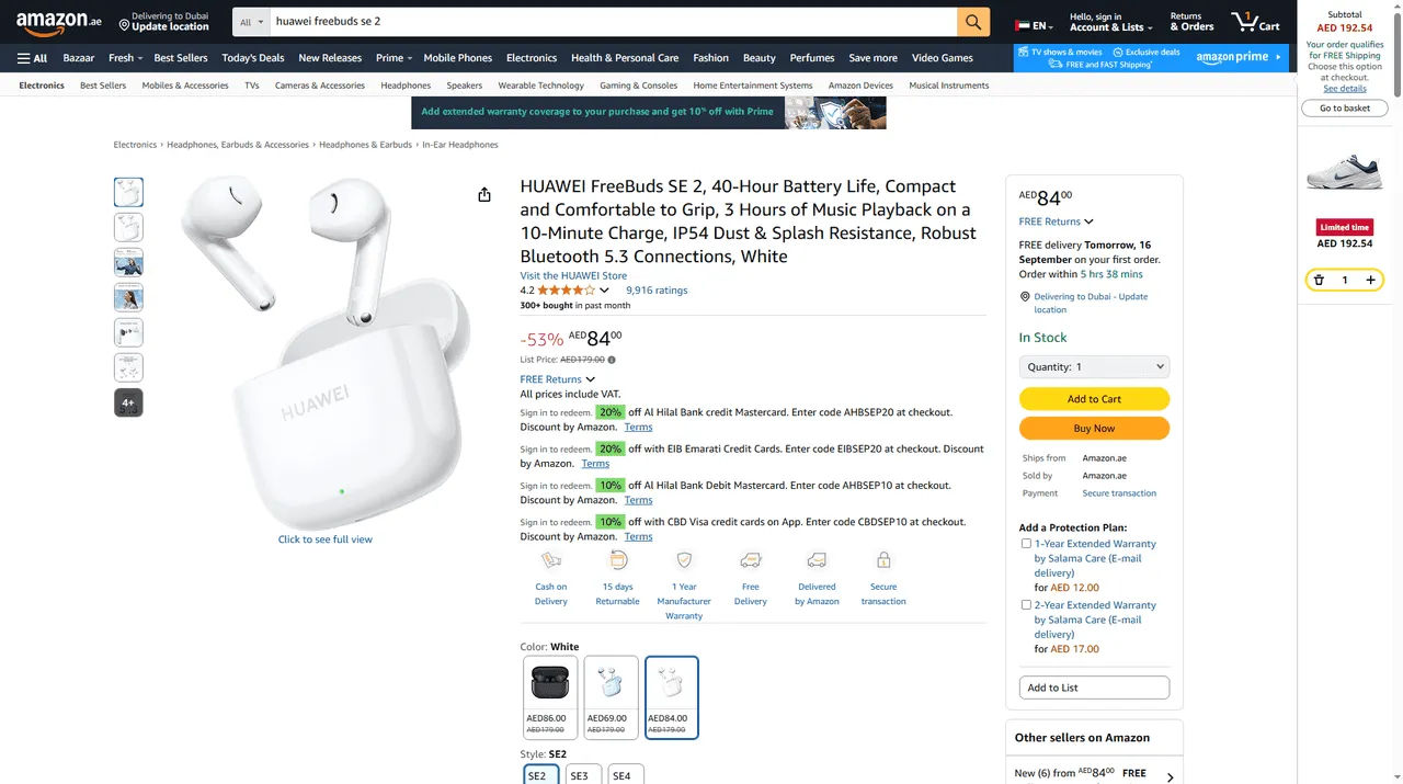 best wireless earbuds under 100 aed