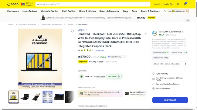 best gaming laptop under 1000 aed